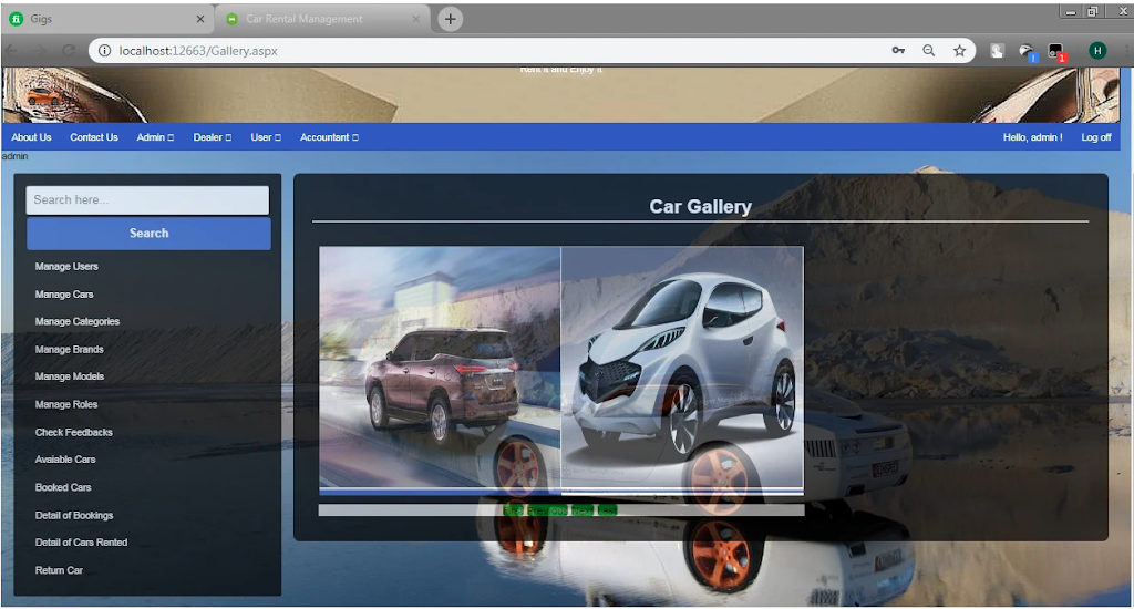 Car Rental System in Asp.Net | Projects with Source Code